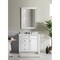 James Martin Vanities Bristol 36in Single Vanity, Bright White w/ 3 CM Arctic Fall Solid Surface Top 157-V36-BW-3AF - alternate 2